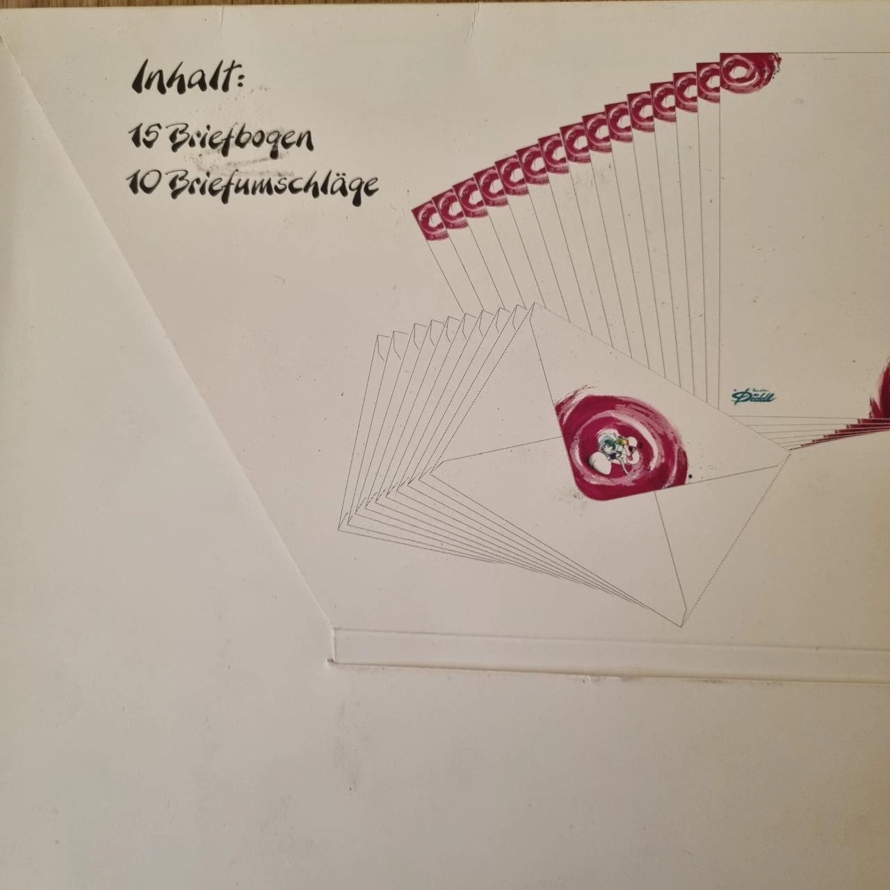 Papel de carta Diddl branco em envelope completo – photo 2
